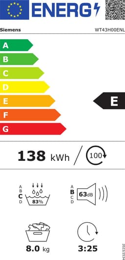 Siemens WT43H00ENL IQ300 Warmtepomp droger 8KG A++ — thumbnail 2
