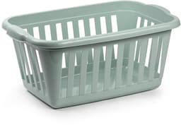 Plasticforte Wasmand - groen - kunststof - 40 liter - 60 x 40 x 26 cm - manden voor wasgoed - huishouden - opbergmand — thumbnail 1