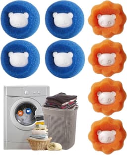 8 stuks dierenhaarverwijderaar wasmachine - pluisballen voor wasmachine - pluisverwijderaar - haarvanger - wasballen tegen dierenharen - pluisvanger voor kleding en beddengoed (meerkleurig) — thumbnail 1