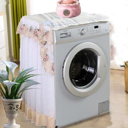 Washing Machine Cover - Dustproof - Geschikt voor de meeste Front Loader Wasmachines en Buitenwasdrogers — thumbnail 4