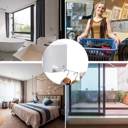 Verstelbare Intrekbare Waslijn voor Balkon en Badkamer - Slijtvast en Onzichtbaar — thumbnail 2