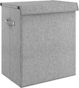 vidaXL - Wasmand - inklapbaar - 51x34,5x59 - cm - kunstlinnen - grijs — thumbnail 1