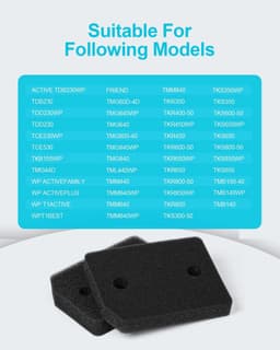 4 Stuk droger Filter Vervanging Schuim geschikt voor Miele 9164761 TMB540WP TKS850WP TKG840WP TKS650WP TKB150WP TKG450WP TCJ680WP TCE520WP onderdelen -4 stuks — thumbnail 2