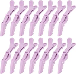 Grote Paarse Alligator Haarclips voor Kappers en Styling - 14 Stuks — thumbnail 1