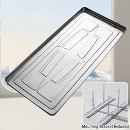 Lekbak RVS Condenswater Opvangbak voor Airco en Warmtepomp met Afvoerset — thumbnail 4
