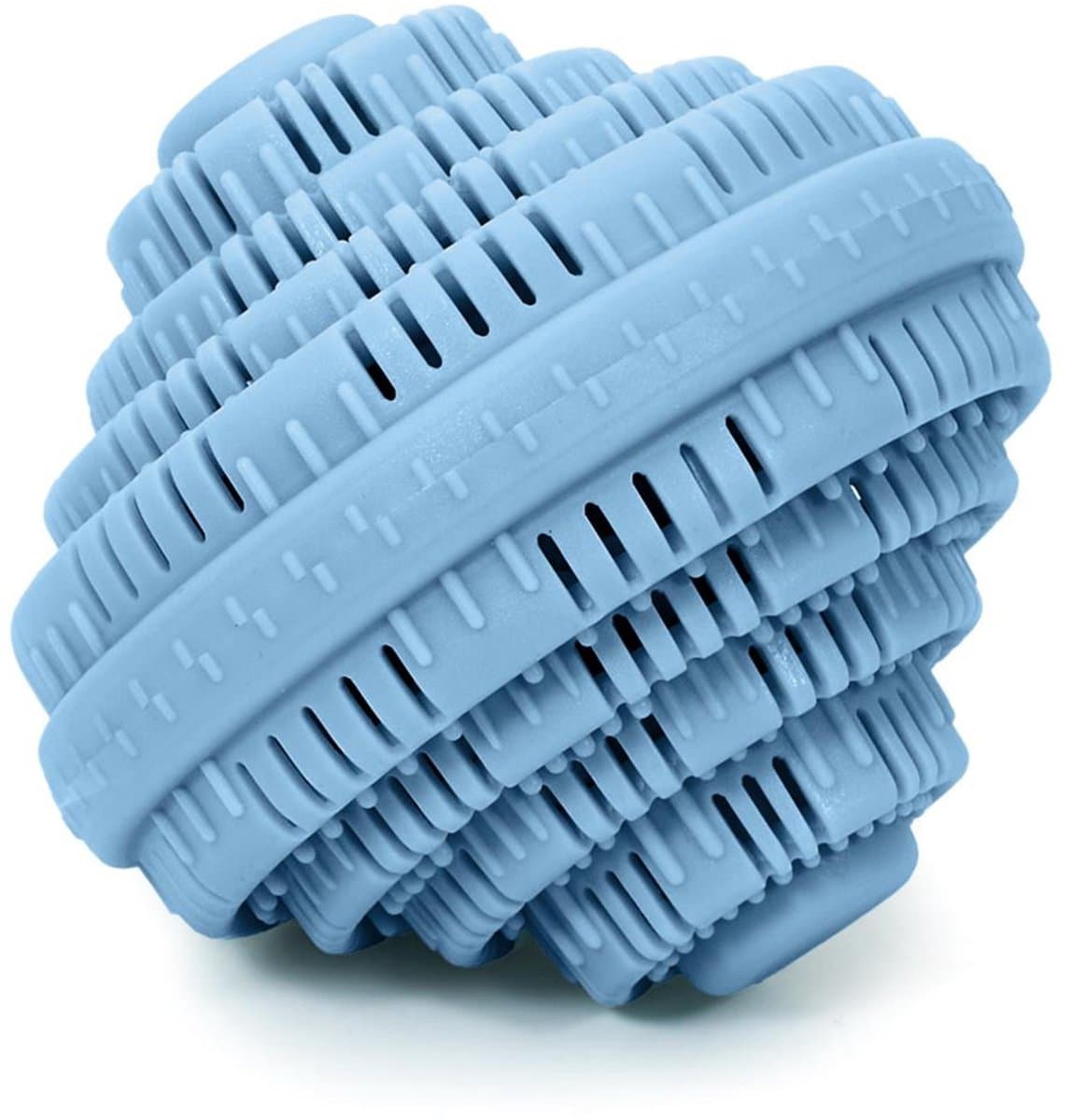 Home Deco Factory Wasmachinebol - met keramische kralen - D10 cm - blauw - wassen zonder wasmiddel — afbeelding 1