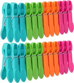 24-pack wasknijpers - Wasknijpers voor binnen - wasknijpers - Multifunctionele wasknijpers - Kunststof - Veelkleurig — thumbnail 1