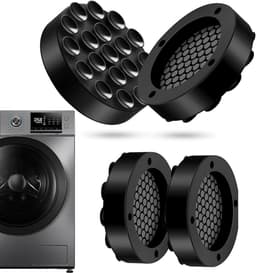 4x Universele Antivibratie Pads voor Wasmachine en Droger - Schokdempers en Anti-Slip Onderzetters — thumbnail 1