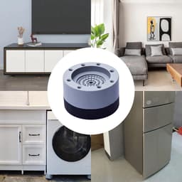 8 Stuks Anti-Vibratie Wasmachine Voeten - Trillingsdempers en Antislip Onderzetters — thumbnail 2