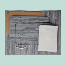Wasmand met deksel - 80 liter - opvouwbaar - grijs — thumbnail 5