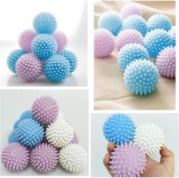 Droogballen voor Tumble Dryer - Wasballen voor Wasmachine - Pack van 6 Herbruikbare Hedgehog Balls voor Fluffy Wasgoed - Milieuvriendelijk en Ideaal voor Donsjacks — thumbnail 3