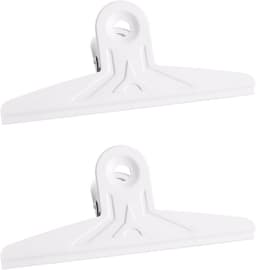 Extra Grote Bulldog Clips Wit & Zwart 22 cm - 2 Stuks Sterke Documentenbinders — thumbnail 1