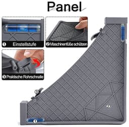 Verstelbare wasmachine sokkel met schokdemping en antislip voor droger en koelkast (breedte 44-75 cm, hoogte 10-13 cm) — thumbnail 4