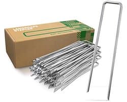 Anti-Roest Stalen Grondankers Voor Extreem Harde Grond - 200 mm Lang, 25 mm Breed, Ø 3.8 mm (100 Stuks)