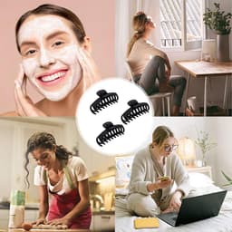 Set van 4 Grote Haarspelden met Klauwclips voor Dames en Meisjes, Antislip — thumbnail 3