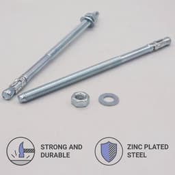 Verzinkte Wigankers M8 x 165 mm - 15 Stuks voor Metsel- en Betonankers — thumbnail 2