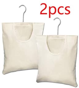 Wasknijperzakken 2 stuks - Hangende opbergtas voor wasknijpers in beige (27 x 32 cm) — thumbnail 5