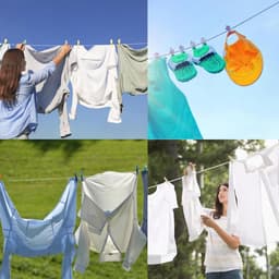 20 meter sterke waslijn voor wandmontage – 2 stuks, extra scheurvast en duurzaam — thumbnail 2