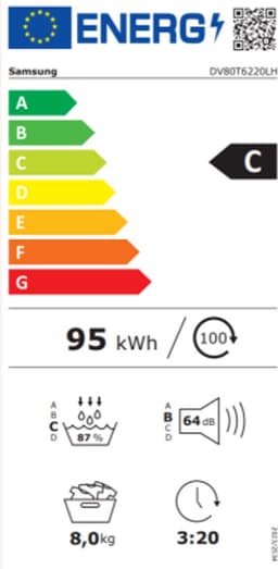 Samsung DV80T6220LH - 6000 Serie - Warmtepompdroger — thumbnail 2