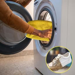 2 stuks schoenwaszak, schoenwaszak, wasmachine, dikke schoenwaszak, verhoogde wrijving binnenin, met ritssluiting, herbruikbare sneakerwaszak — thumbnail 3