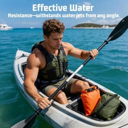 Bag Set van 6 waterdichte tassen, 1,5 l, 2,5 l, 3 l, 3,5 l, 5 l, 8 l, waterdichte zakken en pakzakken met verstelbare riem, beschermt de telefoon, perfect voor outdoor en watersport, ultralicht en — thumbnail 2