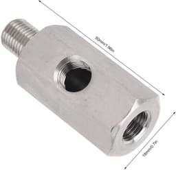 M10x1.0 roestvrij staal oliedruksensor - universele adapter - lekvrij ontwerp - zilver - anti-roest - eenvoudig te bevestigen - geschikt... — thumbnail 4