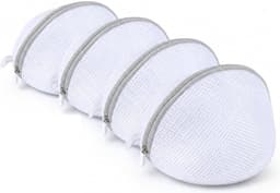 4 stuks beha-inzetstukken voor wasmachine, 18 x 16 cm, waszak met ritssluiting, om vervorming en vouwen van kleding voor beha's, ondergoed te voorkomen — thumbnail 1