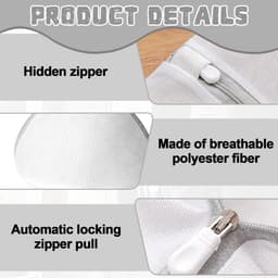 Solidchoice - Set van 4 Wasnetten voor Bh's en Delicate Kleding — thumbnail 4