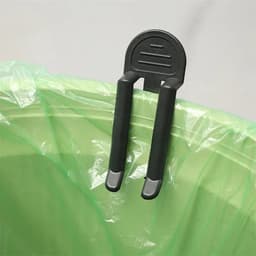 Vuilniszak klemmen - Prullenbak clips - Klemmen voor afvalbak - Vuilniszak omhoog houden - Clips tegen schuiven afvalzak - Zwart - Kunststof - 8x3 cm - Jonyx — thumbnail 5