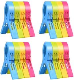Dailygoods - Grote Wasknijpers - Handdoekklemmen - Windvast en lichtgewicht - 16 Stuks - Ideaal voor Strandhanddoeken - Antislip Ontwerp voor Eenvoudi... — thumbnail 1