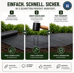 Grondankers U-vorm - Grondpennen Tuin - Bodembedekking Bevestigen - Extra Lange Uitvoering - 40 cm 100 stuks - Staalkleur — thumbnail 4