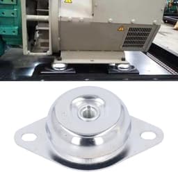 Trillingsisolator Pad - Antivibratie Pad - Apparatuur Stabiliseren - 500 Kg Draagvermogen - 15 x 11 x 6 cm - Zwart — thumbnail 2