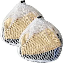 SnelShoppen - Mesh Waszak Portable Waszak met Treksluiting Draagbare Dunne Mesh Waszak voor Kleding, Beddengoed, Tafelkleed, Gordijnen - 60x40cm — thumbnail 1