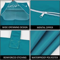 Dailygoods - 2 Stuks Grote Waterdichte Reiswaszakken voor Vuile Kleding — thumbnail 5