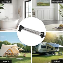 Vouwbare en Uittrekbare Kledingstandaard voor Thuis en Camping - Lichtgewicht, Stabiele Droogrek voor Kleding en Wasgoed — thumbnail 5