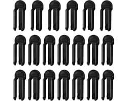 Afvalzak Clips - Vuilniszak Houders - Afval Sorteren - Tripod Ontwerp - 20 Stuks - Zwart