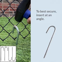 Trampoline Grondanker 30 cm - 4 Stuks Gegalvaniseerde Stalen Grondpinnen voor Tenten, Voetbaldoelen en Tuinhuisjes — thumbnail 2