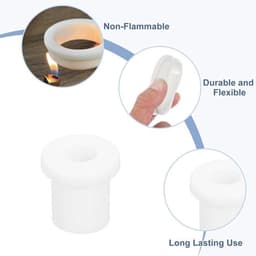 Kabeldoorvoer rubber - Siliconen dopjes - Bescherming - 18 stuks - Draden en kabels - Geschikt voor 3mm ID 5mm boorgat - Zwart - Siliconen rubberen stopper - Siliconen rubberen afdichting - Bedrading — thumbnail 4