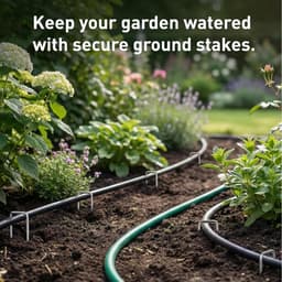 SnelShoppen - Pack van 30 Grondankers, 100 mm Stevige Tentpennen, Galvanized Cramps voor Tuin, Camping, Hek, Vogelbeschermnet, Onkruiddoek, Kippenhek — thumbnail 2