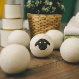 SnelShoppen - Drogerballen voor Droogtrommel - 6 Stuks - Zacht Wasgoed, Energiebesparend, 100% Premium Schapenwol, Handgemaakt in Nepal, Vervanging vo — thumbnail 3