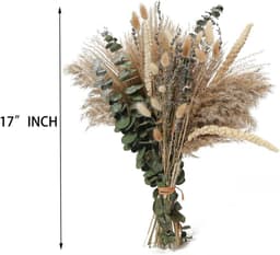 Gedroogde Decoratie Voor Vazen, Boho Droogbloemenboeket, Klein Tafelarrangement — thumbnail 5