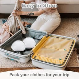 Wasnet voor delicate kleding, waszakken voor ondergoed en sokken, herbruikbare netten met ritssluiting, waterdoorlatend en beschermend, 4 stuks, 18 x 15 cm, ideaal voor wassen en onderhoud van lingerie — thumbnail 3