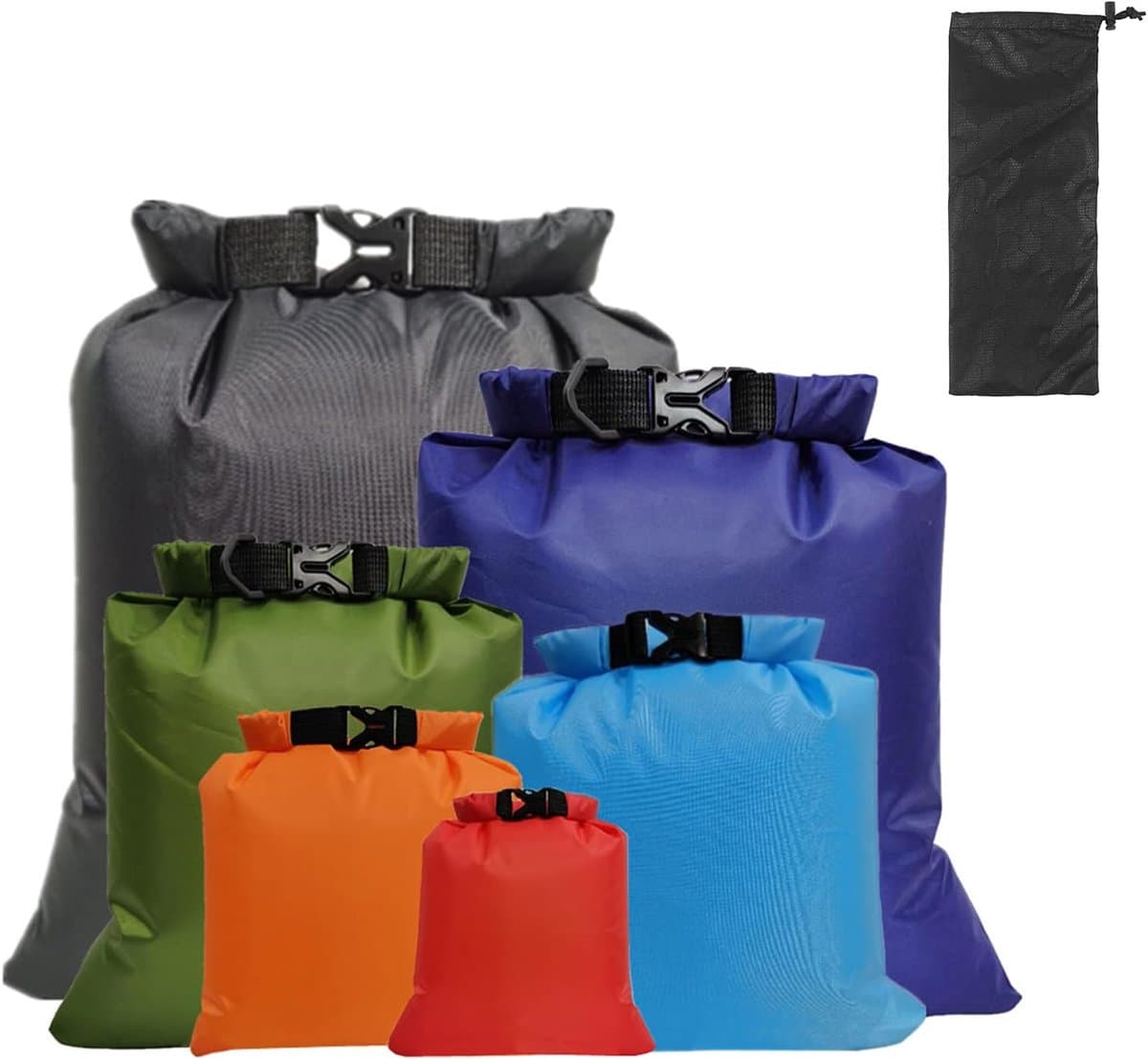 Waterdichte opbergtassen/-zakken, 6 stuks; voor outdooractiviteiten — afbeelding 1