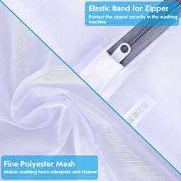 SnelShoppen - Grote Waszakken Set van 3 voor Wasmachine, Mesh Wasnetten met Rits, Perfect voor Fijne Was, Ondergoed, Sokken, Gordijnen, Fleece Dekens, — thumbnail 2