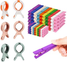 Handdoek Klemmen - Was Knijpers - Buiten Drogen - Extra Grote Klem - 6 Stuks - Gekleurd — thumbnail 1