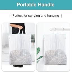 Grote wasnetten voor wasmachine, 60 x 80 cm, waszak met ritssluiting voor lingerie, schoenen en sokken — thumbnail 2