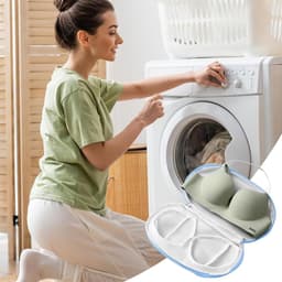 Wasnet, beha, wasnet voor wasmachine, waszakje voor ondergoed en sokken, beschermt gevoelige kleding — thumbnail 2