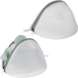 Wasnetjes voor bh, bh-net voor wasmachine, wasnet voor wasmachine, fijnmazige waszakken voor babywas, bh-ondergoed, fijne was, sokken, halfronde vorm 18 X 15 cm — thumbnail 1