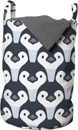 Waszak Duurzaam - Wasmand met Handgrepen - Koordsluiting - 33 cm Breed x 49 cm Hoog - Bedrukte Mand - Geschikt voor Wasgoed en Speelgoed - Opbergmand — thumbnail 2