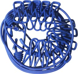 SnelShoppen - Blauwe Reiswaslijn 1,8 m - 12 Klemmen - Flexibel en Compact - Ideaal voor Camping, Vakantie en Thuisgebruik - Waterbestendig Materiaal — thumbnail 4